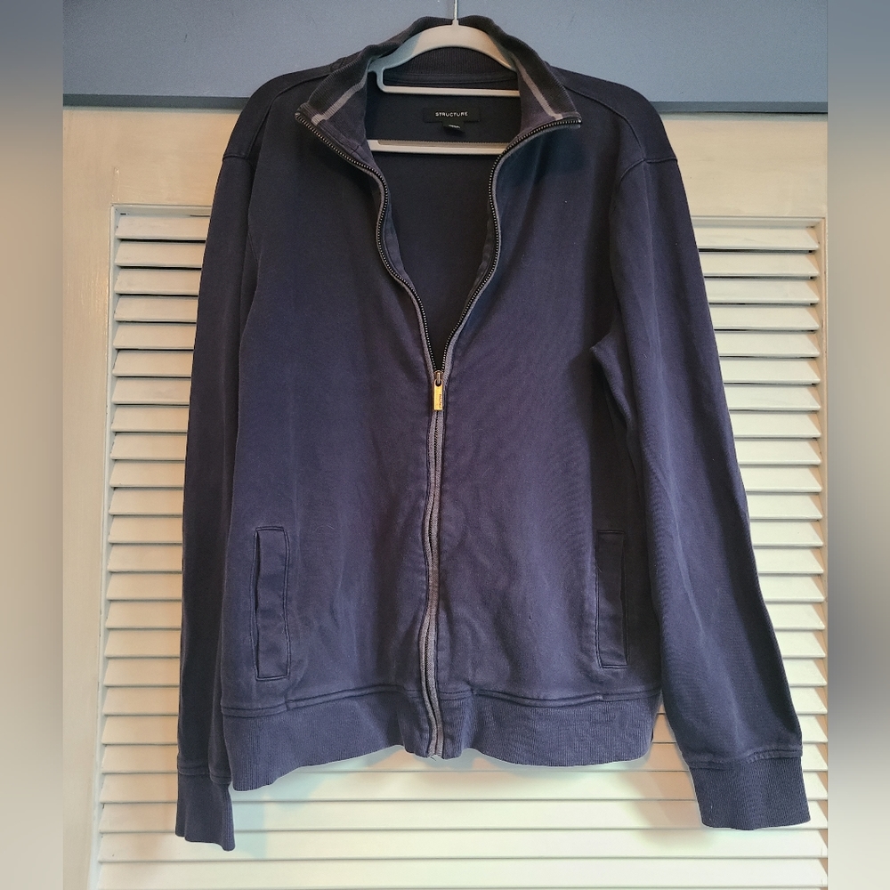 Men's Structure full zip sweater (M)